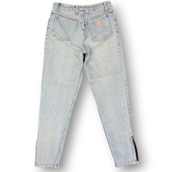GUESS by Georges Marciano Vintage Denim Rare Ankle Zip Size 30 - Picture 4 of 16